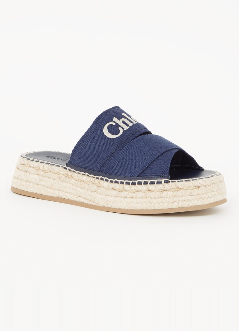 Adidași din pânză cu logo Chloé Mila