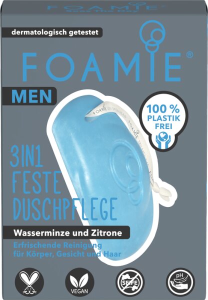 Foamie 3 in1 Feste Duschpflege Seas Of The Day Festes Duschgel