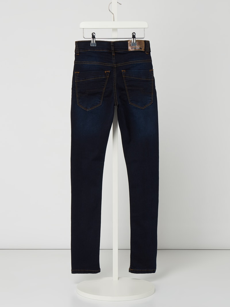 Stone Washed Skinny Fit Jeans in jeans