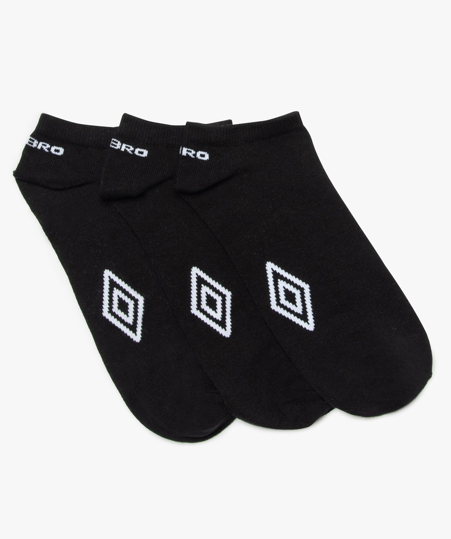 Chaussettes homme spécial sport tige courte (lot de 3) - Umbro noir | GEMO