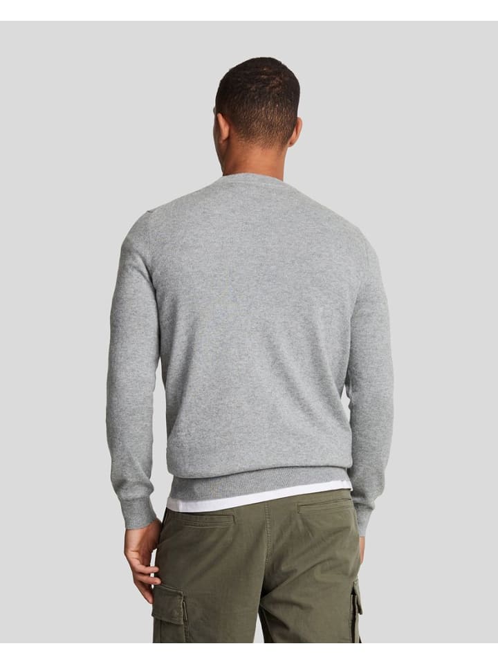Lyle & Scott Strickpullover in Grau günstig kaufen