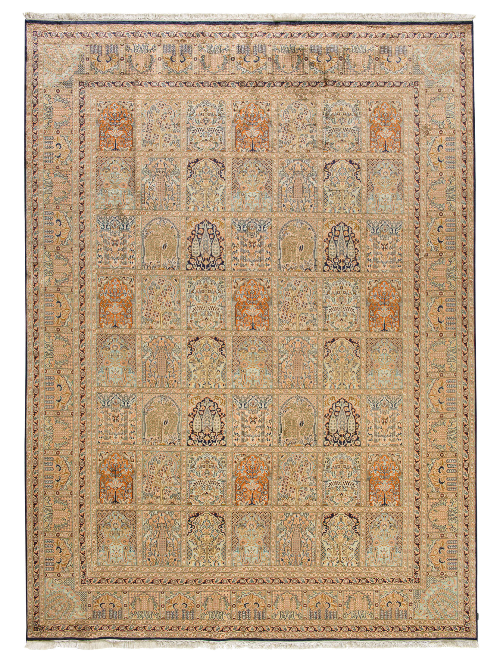 Kaschmir Seide 18/18 ca. 250 x 342 cm, Unikat / Einzelstück
