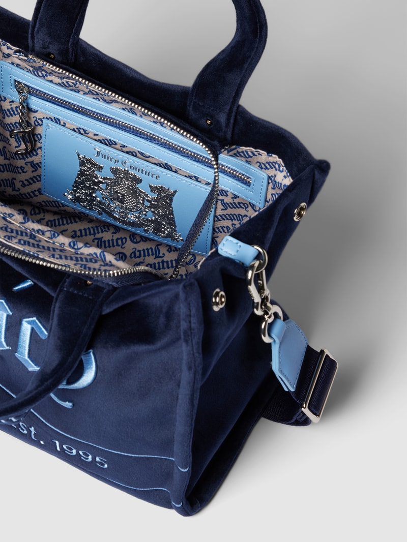 Bowling Bag mit Label-Stitching Modell 'IRIS' in marineblau