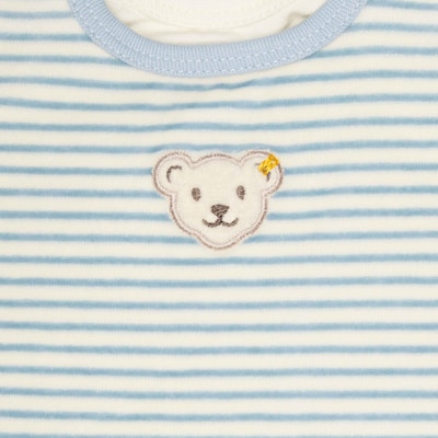 Set Strampler + T-Shirt langarm GOTS, hellblau