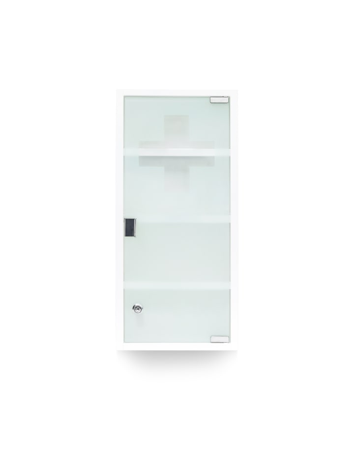 relaxdays Medizinschrank in Weiß - (B)27 x (H)57 x (T)12 cm günstig kaufen onesize