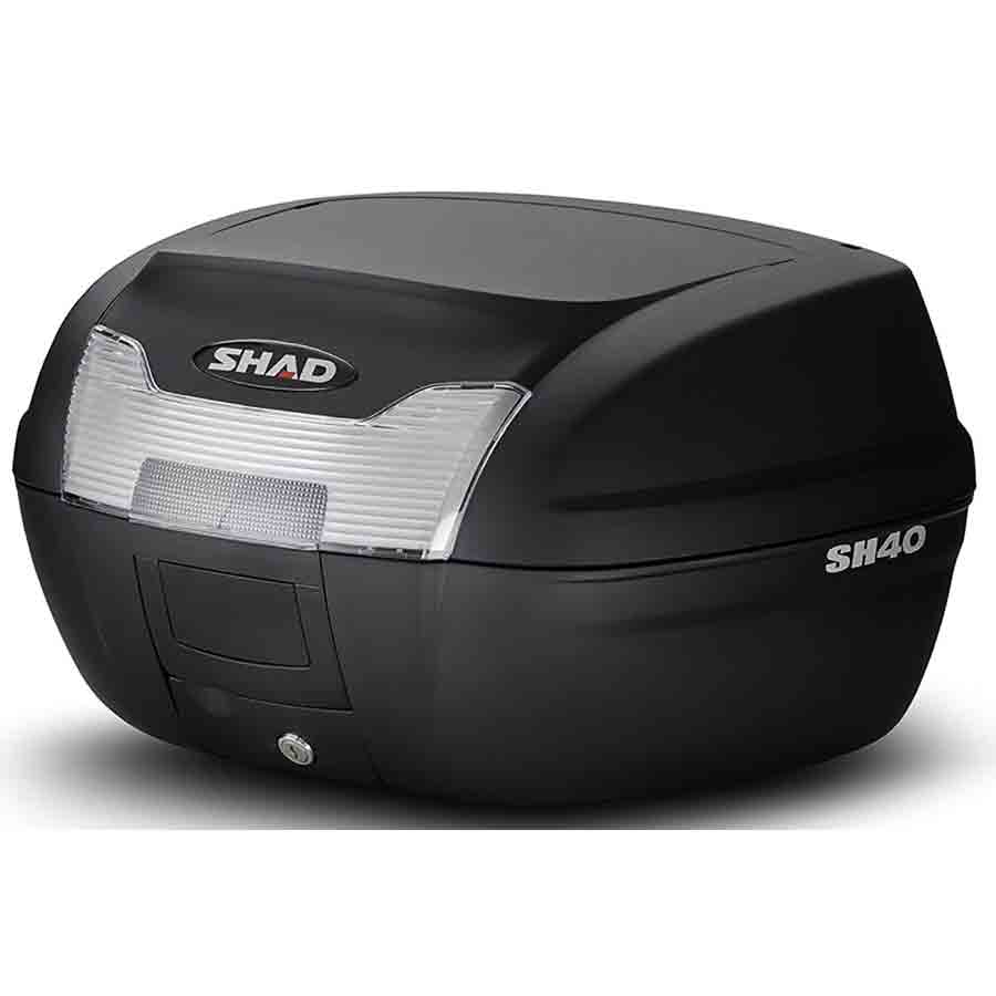 Explorer Topcase SH40, produziert by SHAD, mit Adapterplatte, in Schwarz, 40 Liter Fassungsvermögen  - ATU