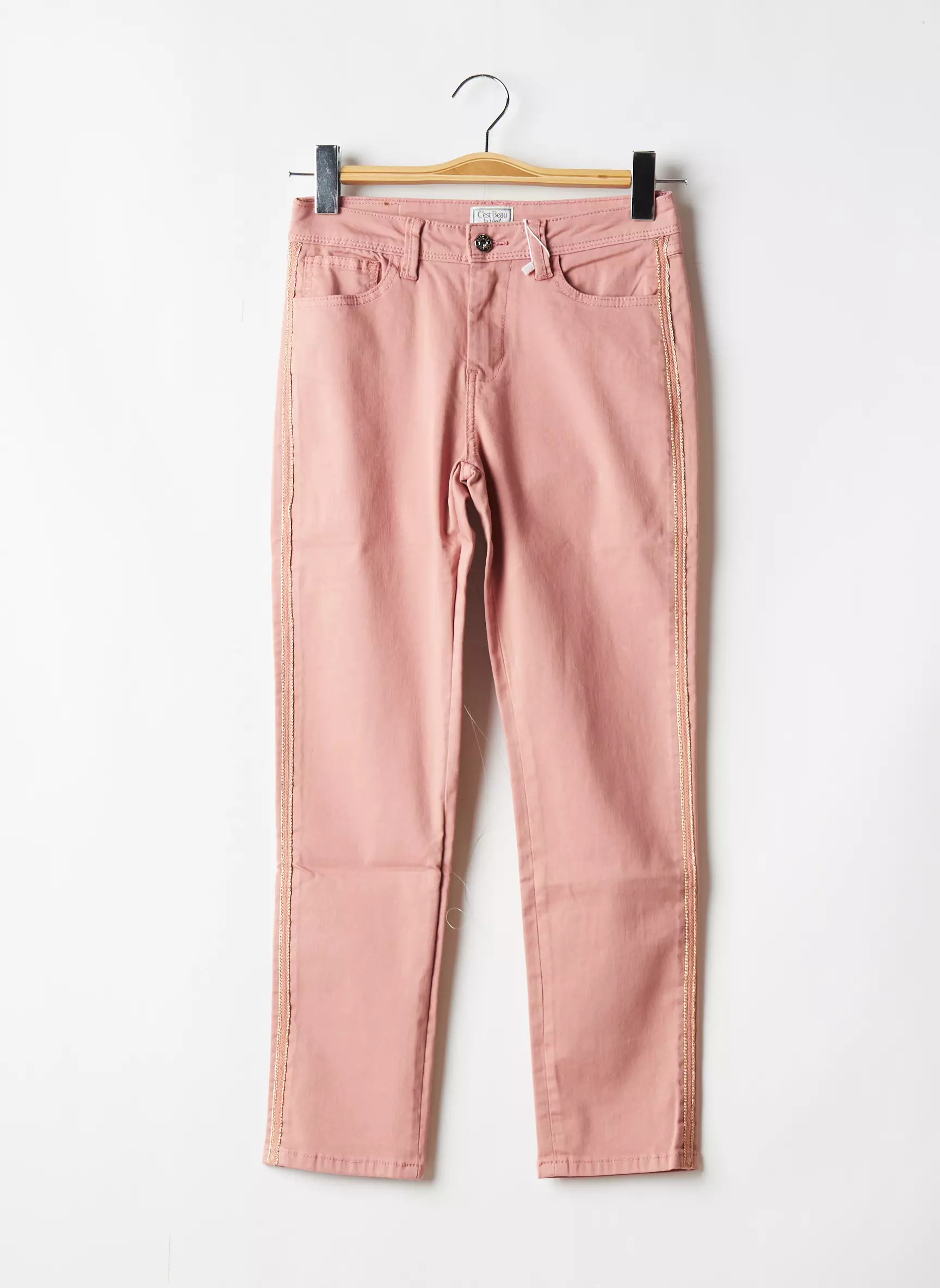 C Est Beau La Vie Pantalons Slim Femme couleur rose
