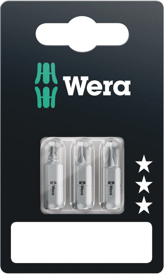 Wera 05073311001 855/1 Z SB Bit Pozidriv, 3 pezzi