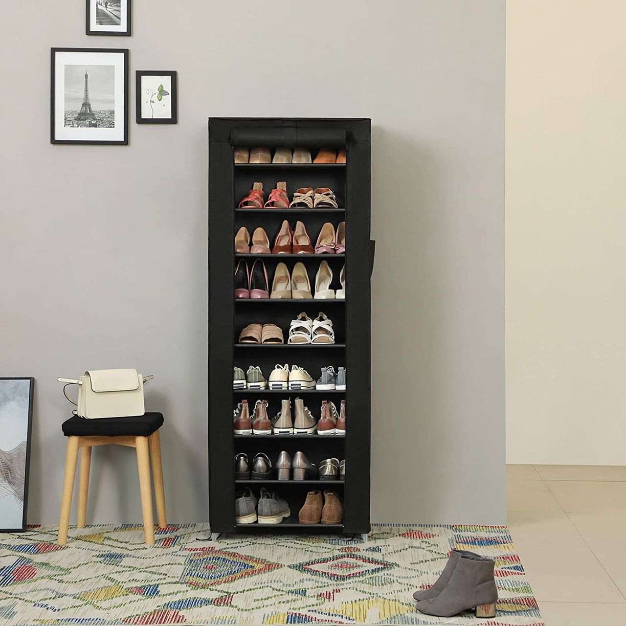 Songmics Schuhschrank, 58 x 28 x 160 cm