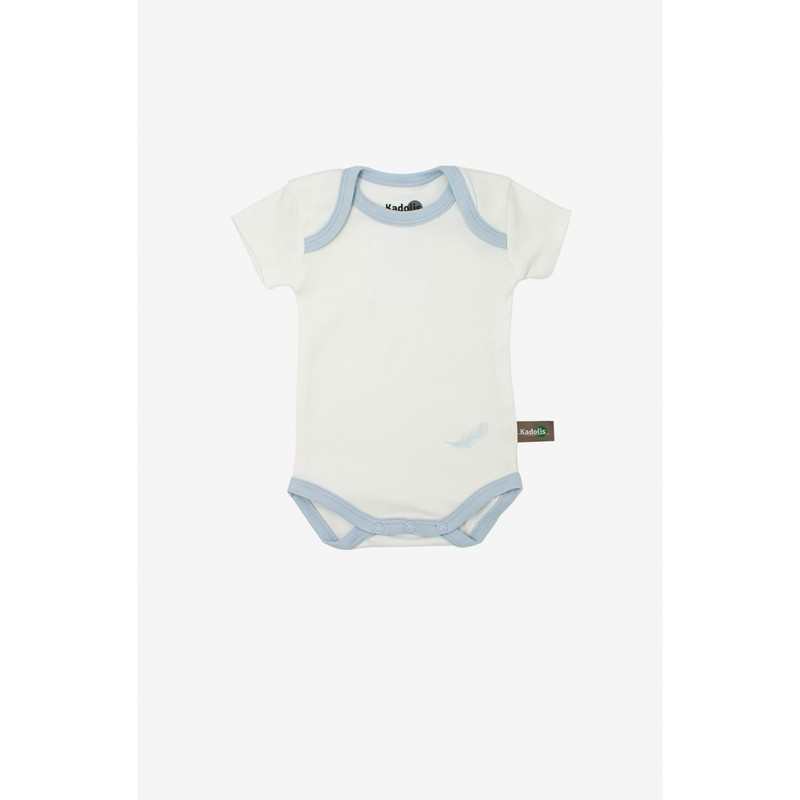 Lot de 3 Body manches courtes en Coton Bio à motifs plumes