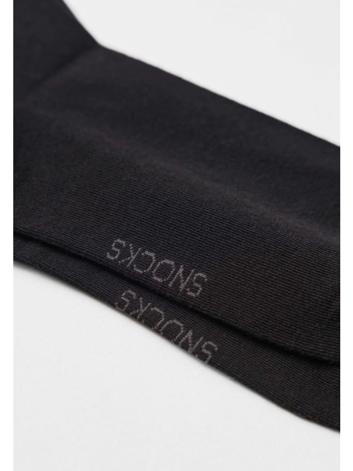 SNOCKS Klassische Damen Socken 4 Paar in Schwarz günstig kaufen