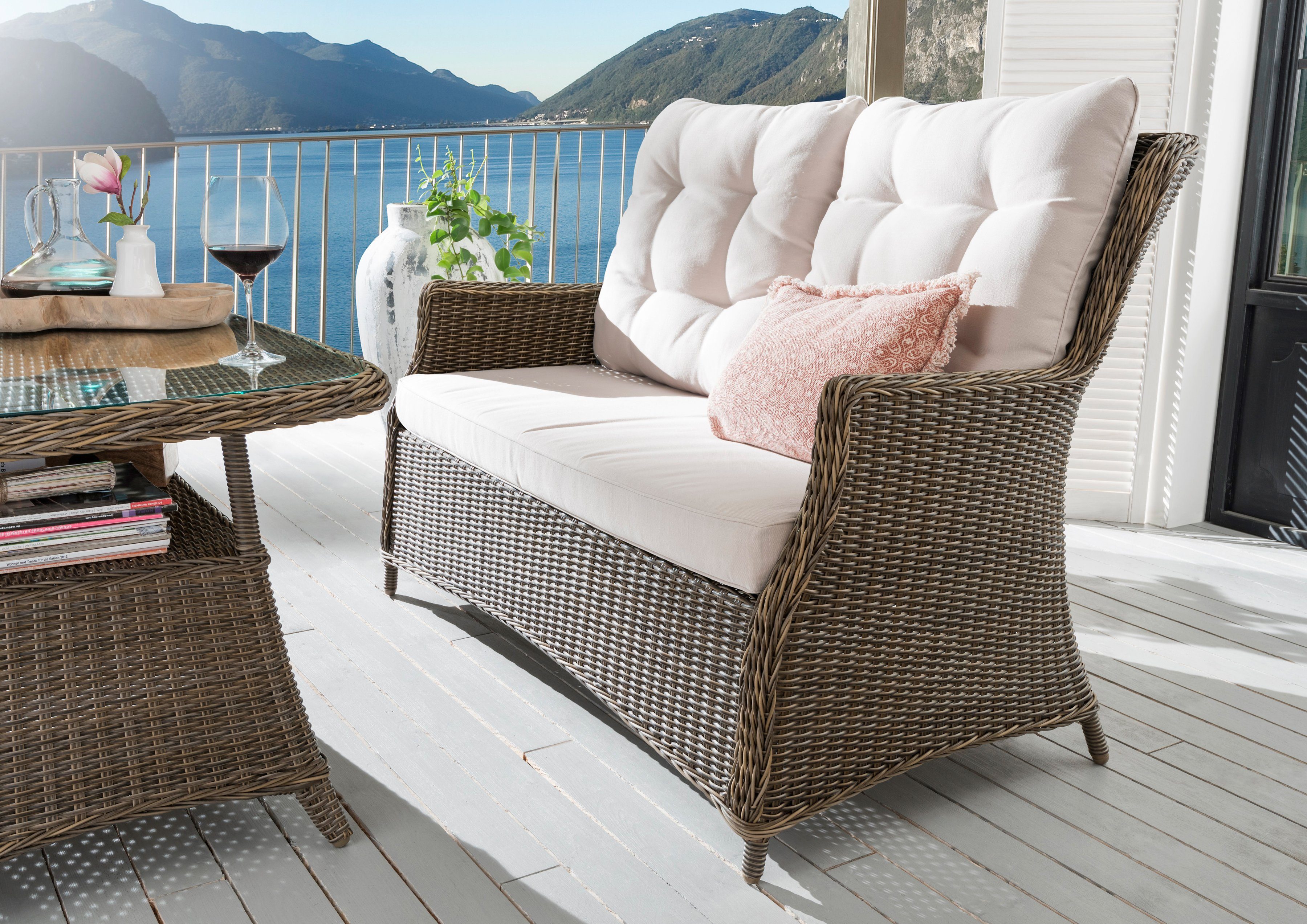 Destiny Loungesofa CASA, Polyrattan, inkl. Auflagen