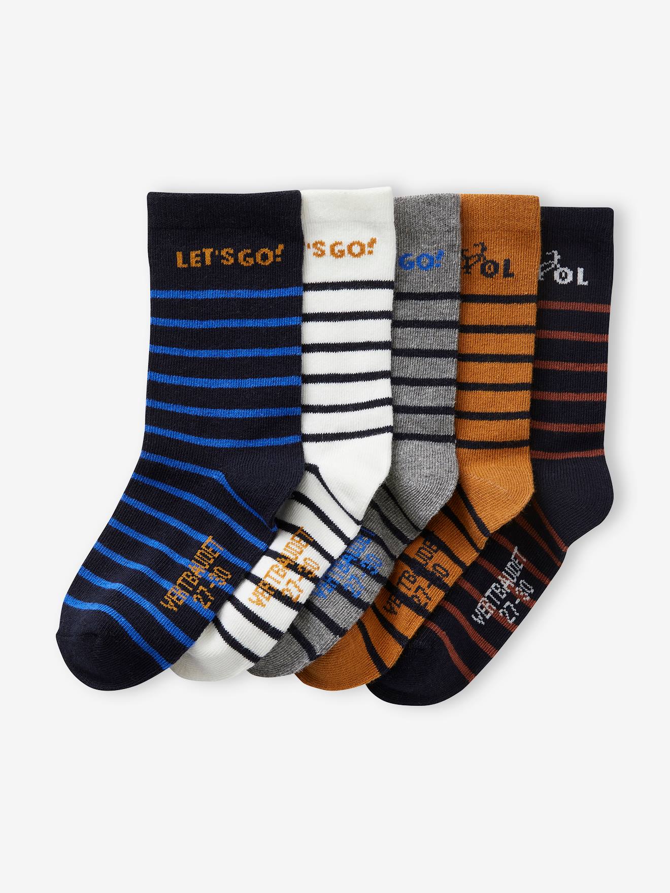 Vertbaudet 5er-Pack Jungen Socken BASICS Oeko-Tex - nachtblau