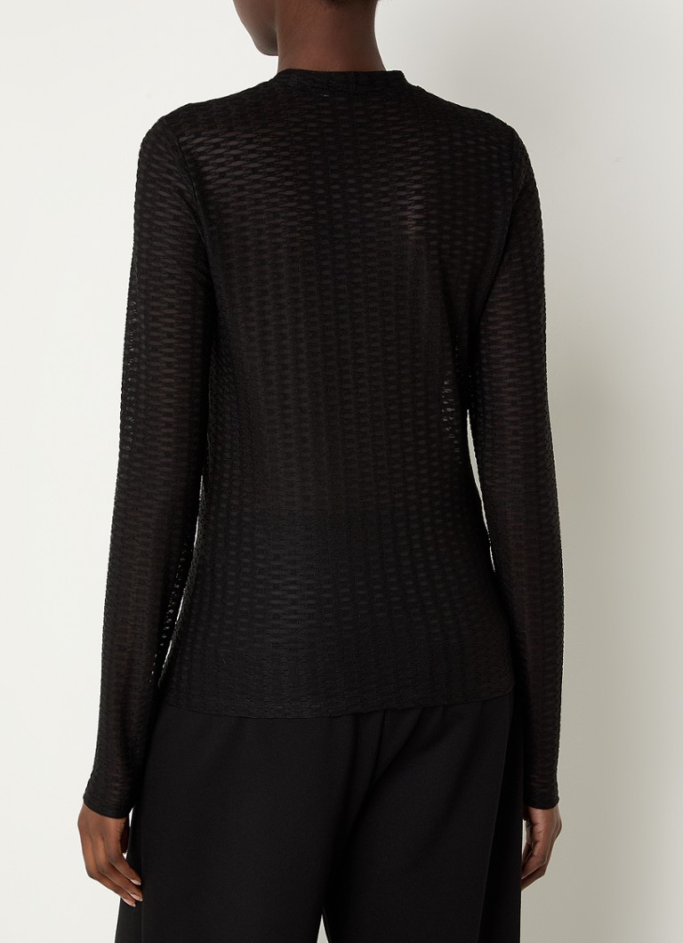 Vanilia Top en résille semi-transparente