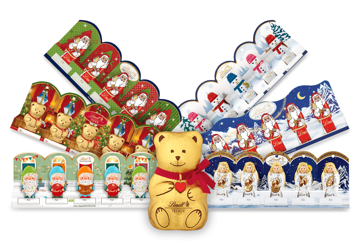 Lindt Hohlfiguren Weihnachtsset, 400g