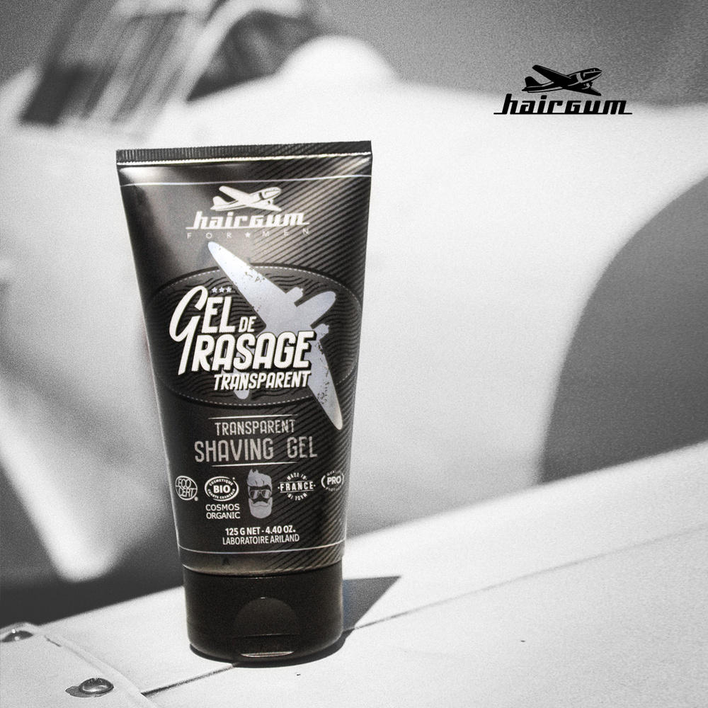 hairgum Gel de rasage transparent Cosmos Organic Produit de rasage