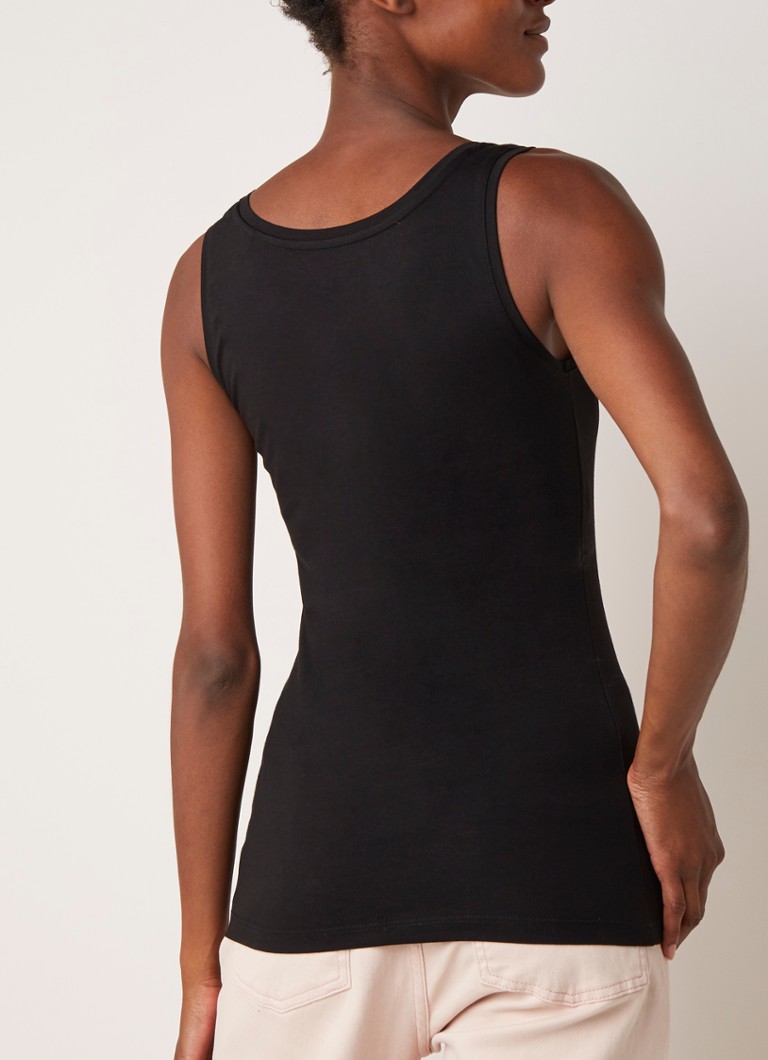 OPUS  Daily tanktop van katoen met ronde hals
