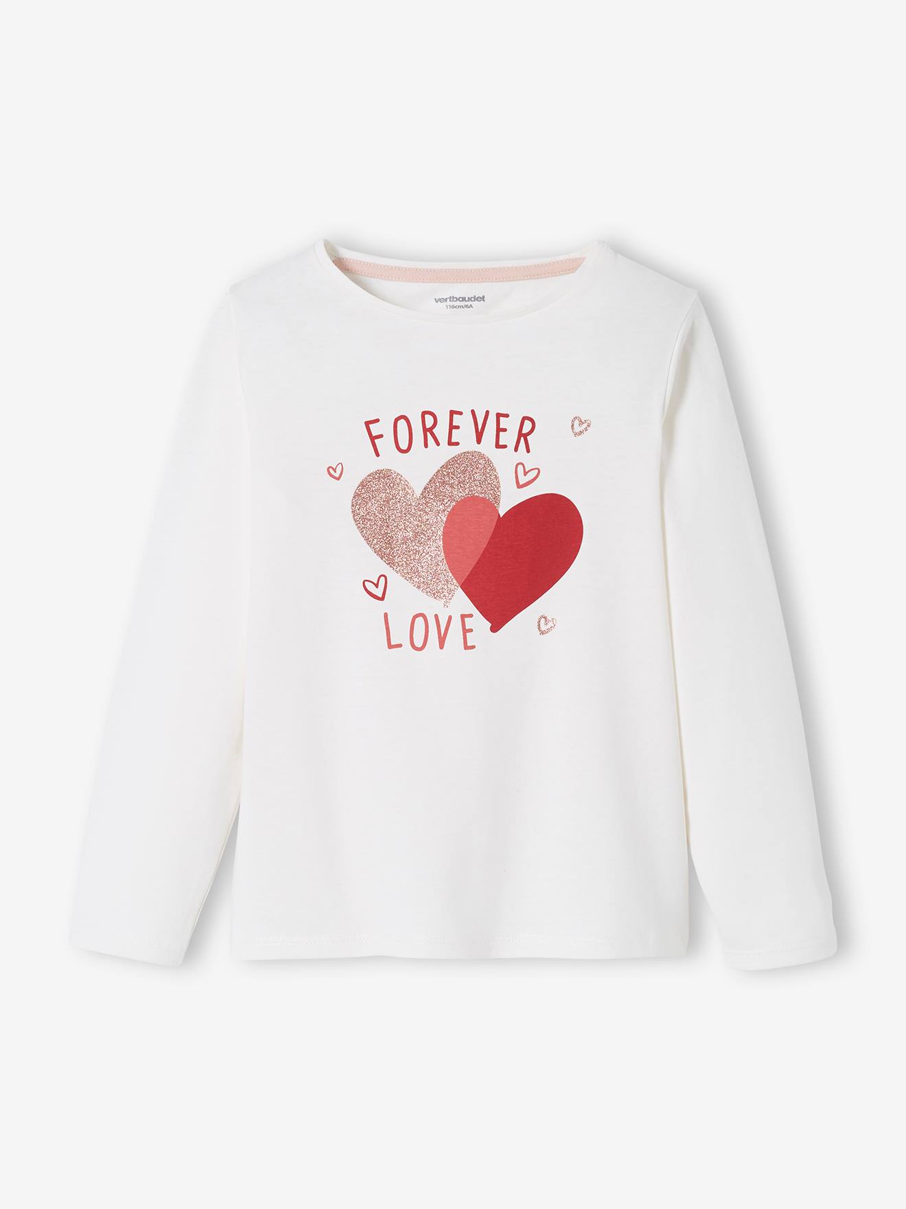 Lot de 3 t-shirts Basics fille manches longues lot blanc