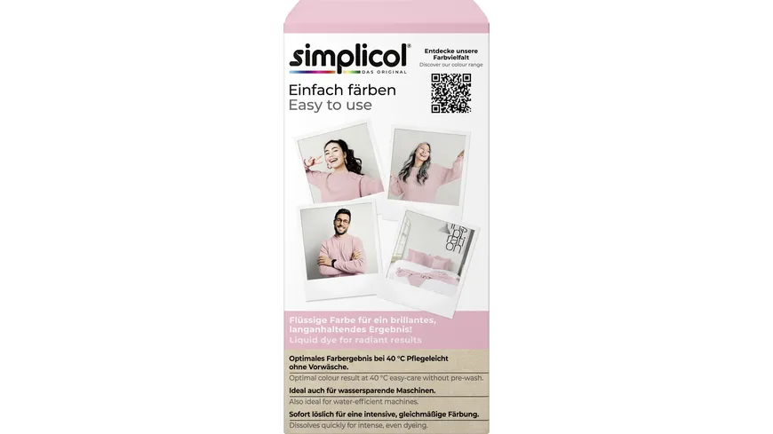 simplicol Textilfarbe intensiv Strawberry-Cream 150 ml