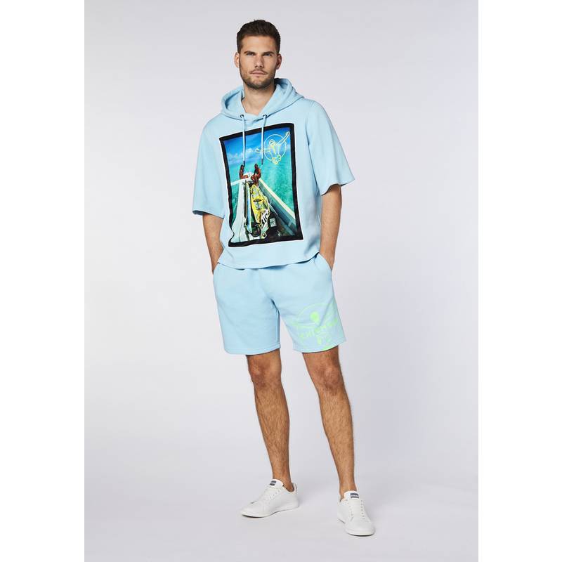 Chiemsee Kurzarm-Hoodie Sweatshirt Herren