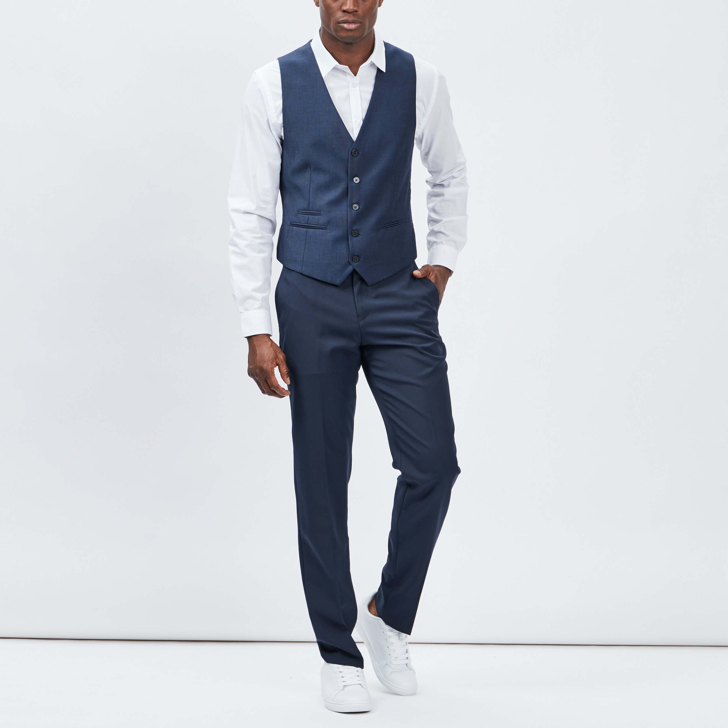 Chemise manches longues Studio blanc homme | La Halle