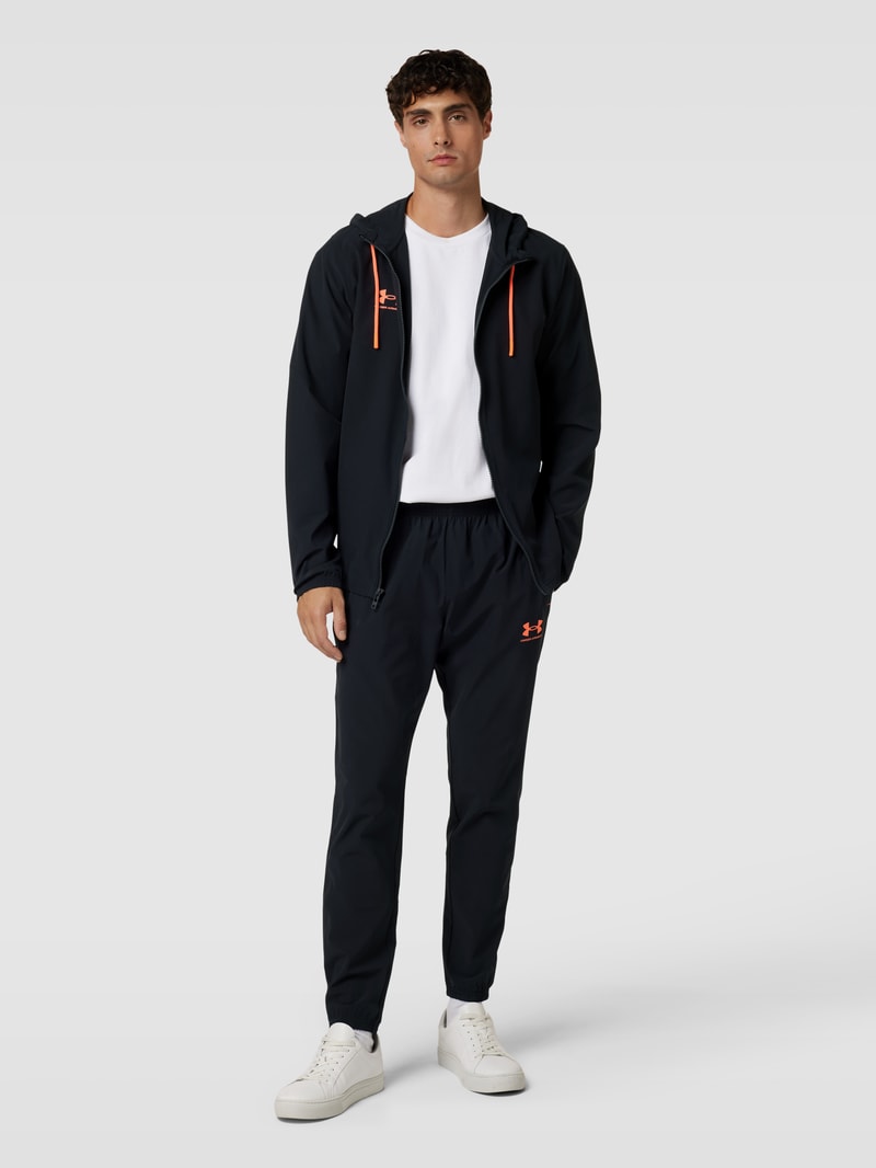 Sweatanzug mit Logo-Print in schwarz