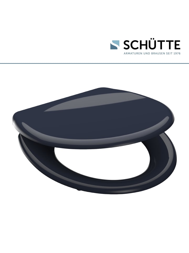 Schütte Duroplast WC Sitz Anthrazit mit Absenkautomatik - (L) 45 x (B) 37 x (H) 4 cm günstig kaufen onesize