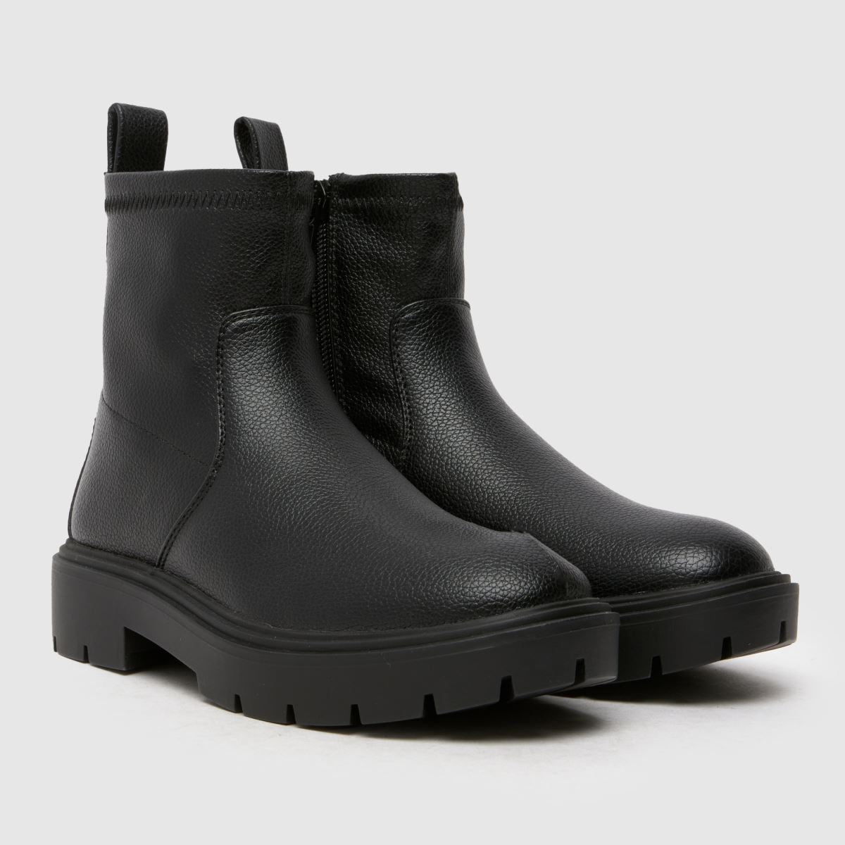 Schuh svarta City Sock flickor Junior stövlar
