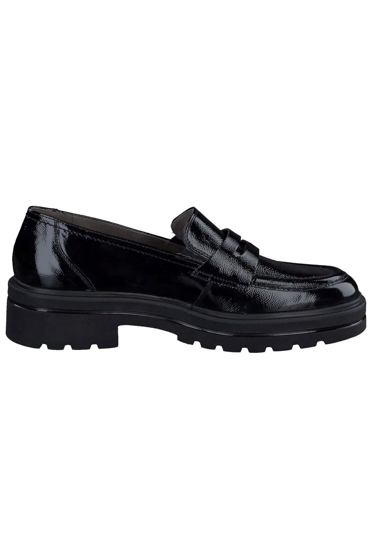 Paul Green  Flacher Schuh - Schwarz - Blockabsatz