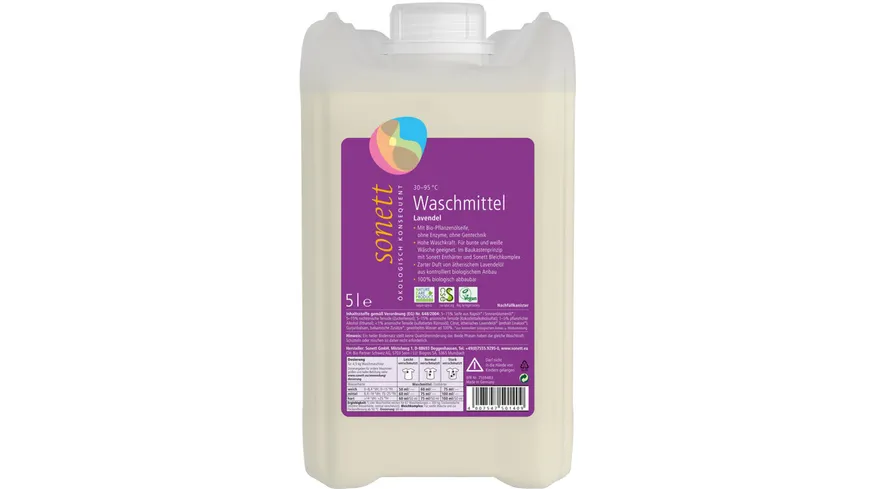 sonett Waschmittel Lavendel 67 WL 5 l