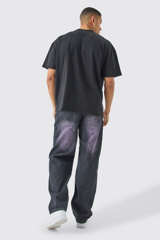 Oversize T-Shirt mit Paradise-Print