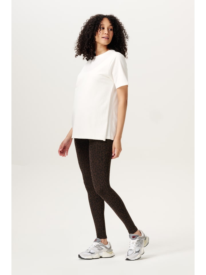 Noppies Umstandsleggings Cara Leopard in Coffee Bean günstig kaufen
