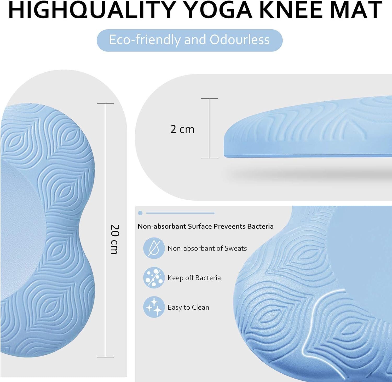 Runxizhou Kniekissen 2 Stk Kniekissen für Yoga,Yoga Matt für Pilates, (1-St)