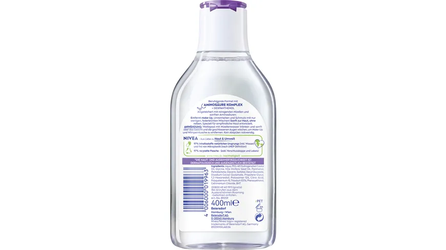 NIVEA Mizellenwasser Beruhigend 400 ml
