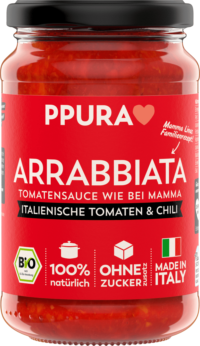 Tomatensoße, Arrabbiata, fruchtige Tomaten & Chili, 340 g