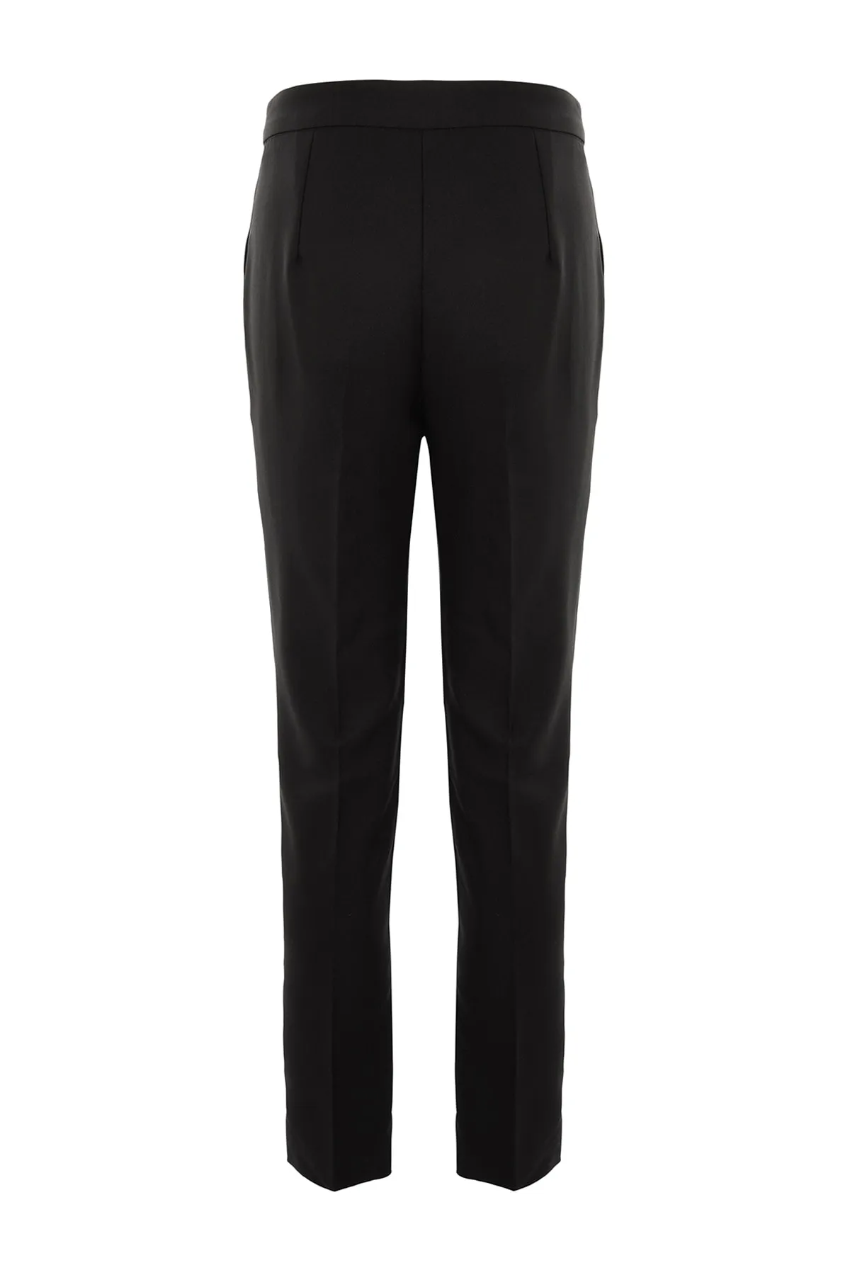 Trendyol Collection  Schwarze gewebte Hose mit schmalem Bein TPRAW23PL00000