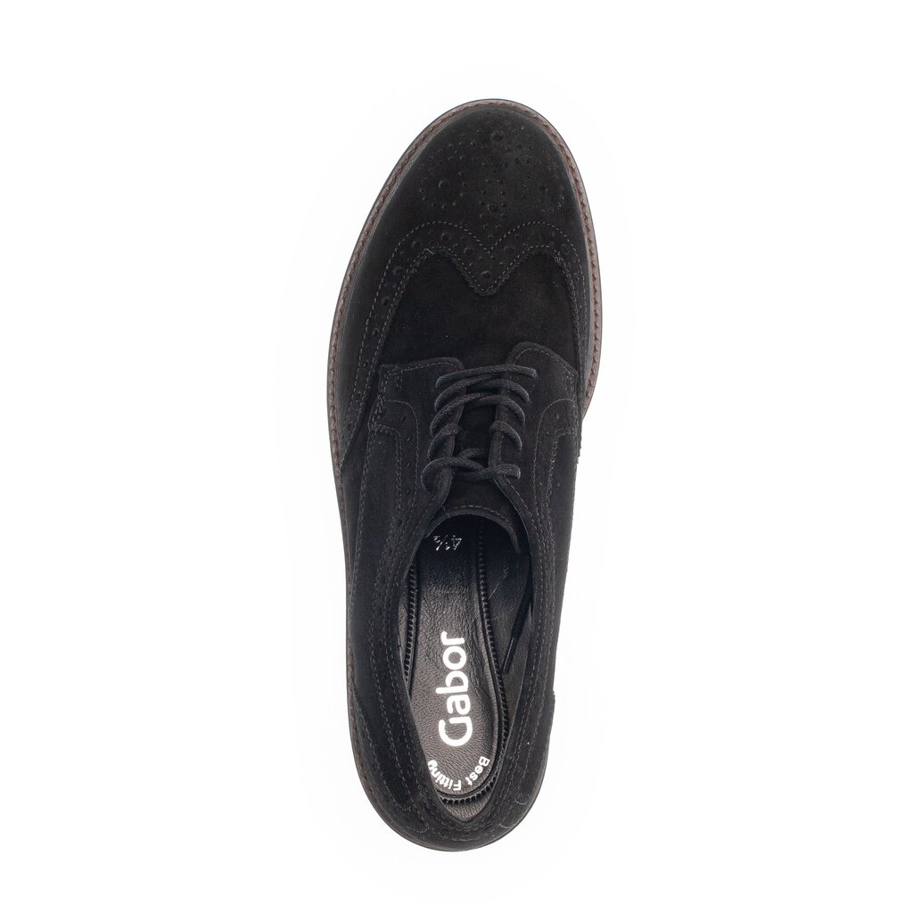 Gabor fashion Schnürschuh schwarz