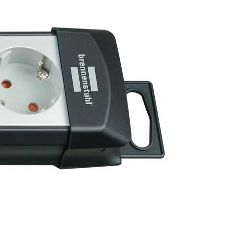 Brennenstuhl 1951500100 Premium-Line Steckdosenleiste 10-fach schwarz/hellgrau 3 m H05VV-F 3G1.5
