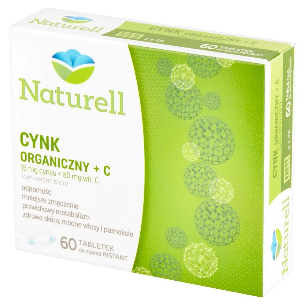 Naturell organinis cinkas + C, tabletės