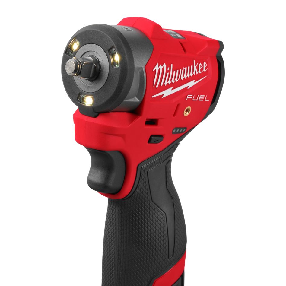Milwaukee 4933498969 M12 FUEL Kisméretű akkus ütvecsavarozó â…œ'' dörzsgyűrűvel, akkumulátor és töltő nélkül