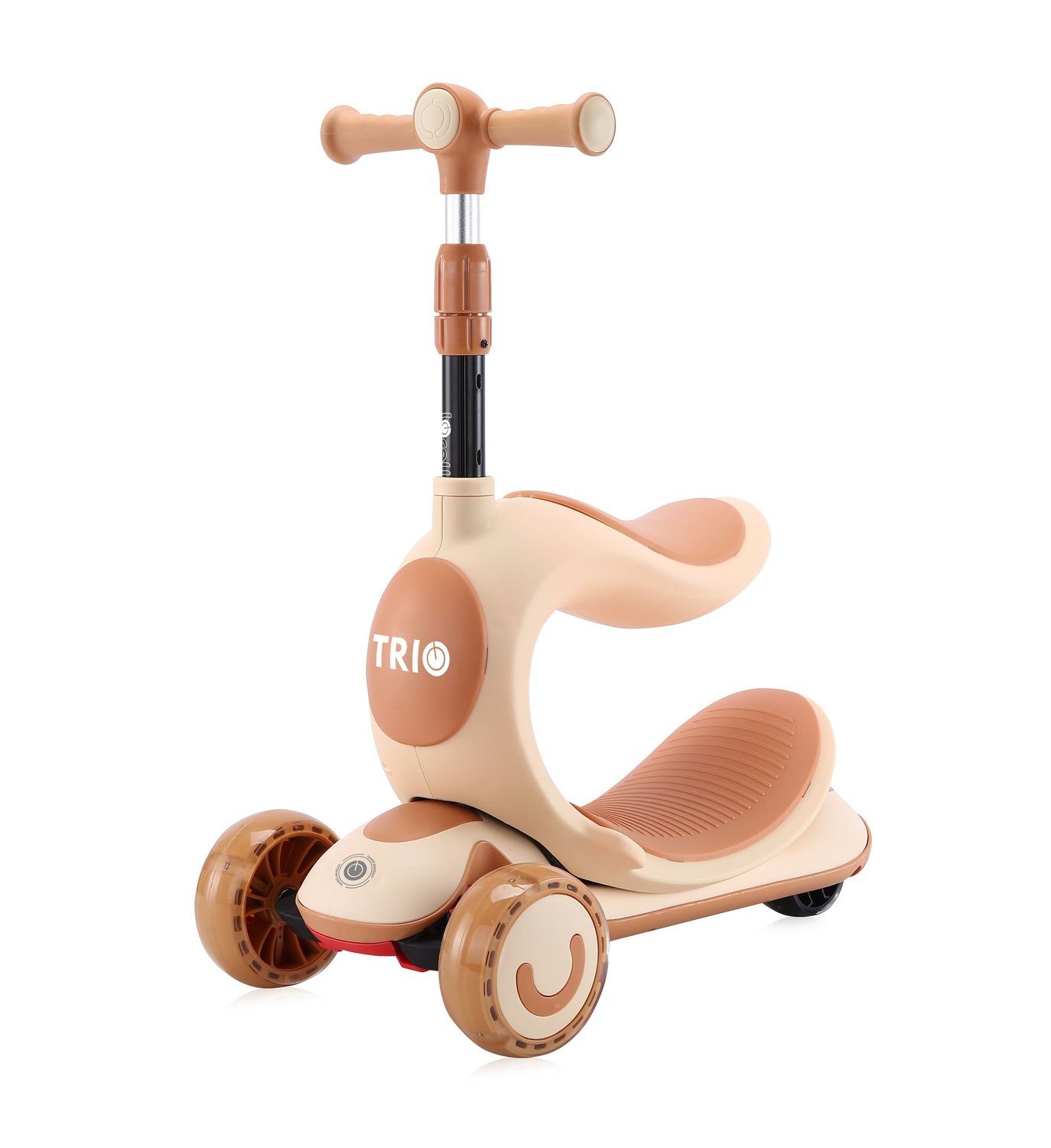Lorelli Cityroller Kinderroller Trio 2 in 1, Laufrad leuchtende Räder verstellbar klappbar