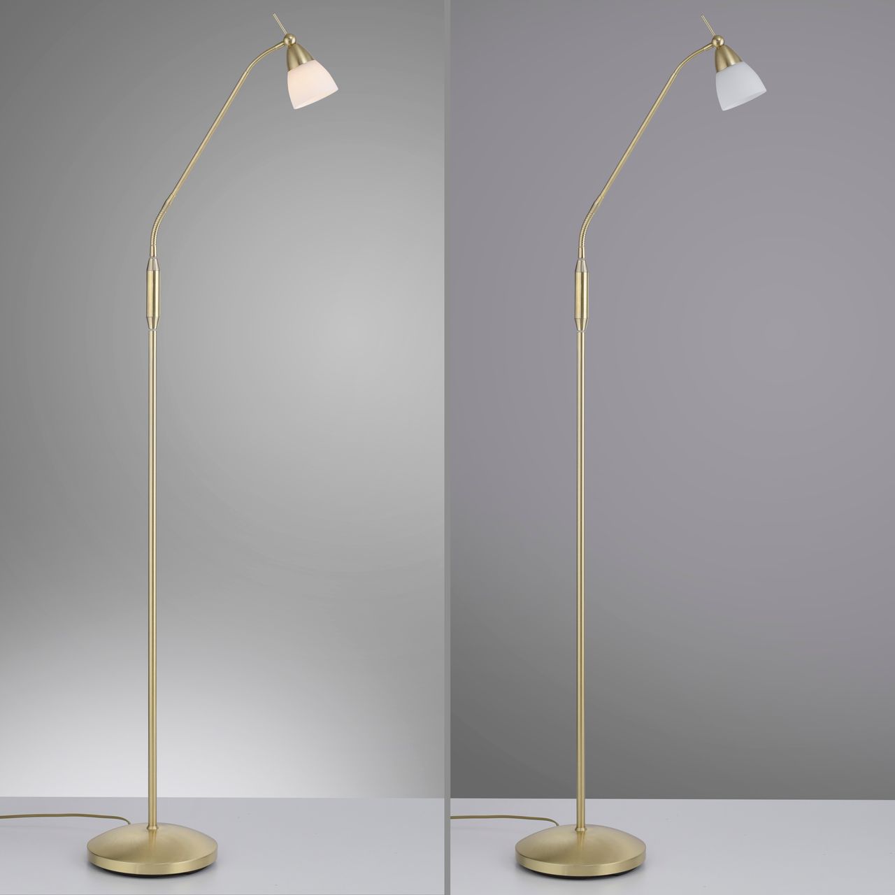 Paul Neuhaus LED Stehleuchte PINO, 1xG9/2,60Watt, 3000 Kelvin, IP20, Messing matt
