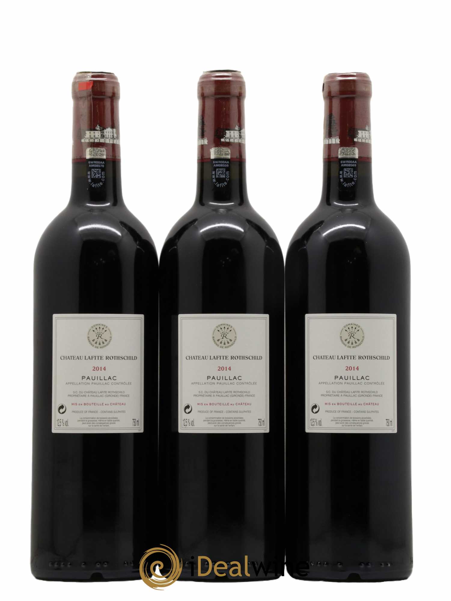 Château Lafite Rothschild 1er Grand Cru Classé  2014 - Lot de 6 Bouteilles