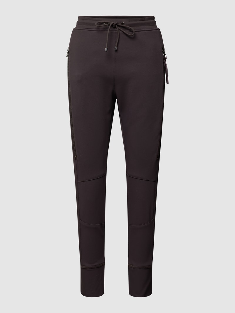Sweatpants mit Tunnelzug Modell 'Future' in dunkelbraun