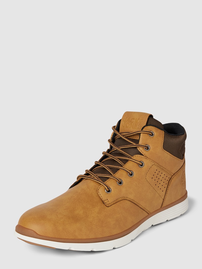 Sneaker mit Schnürverschluss Modell 'JOINER' in cognac