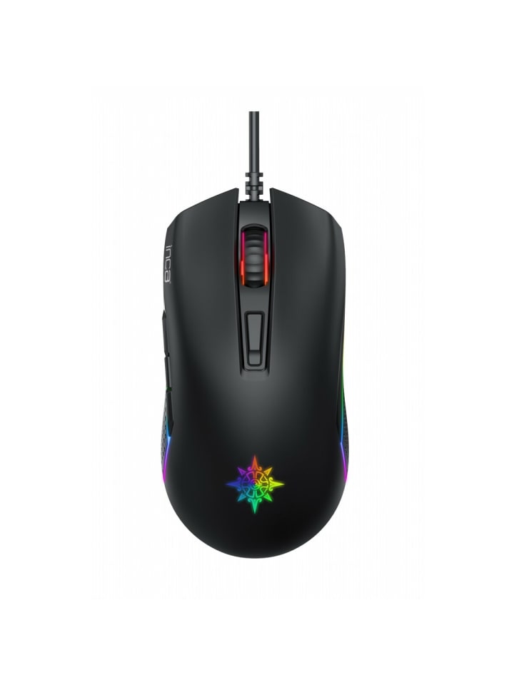 Inca Inca IMG-GT14 Optisch Gaming Maus Mouse 3600 DPI RGB-Logo in Schwarz günstig kaufen onesize