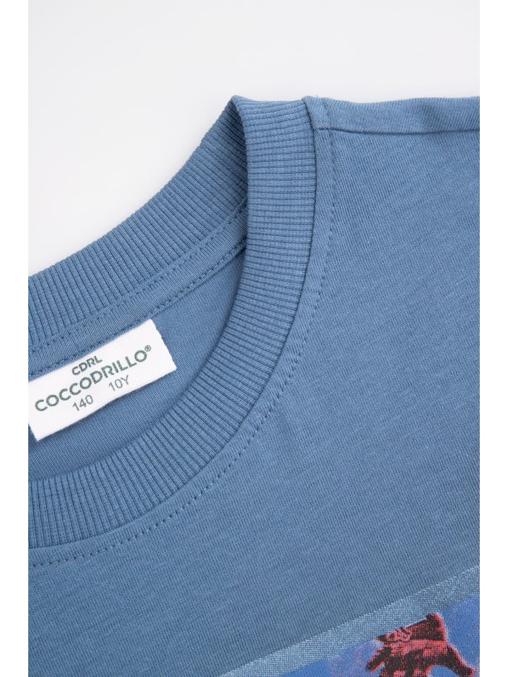 Coccodrillo T-Shirt mit kurzen Ärmeln in blau günstig kaufen