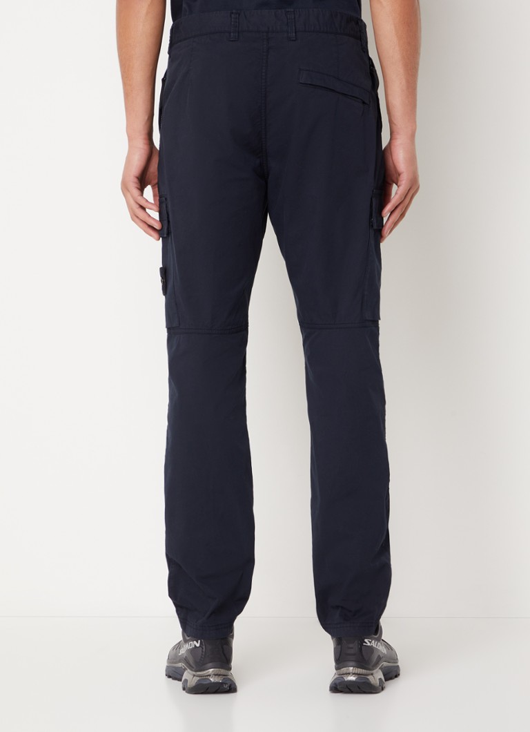 Pantaloni cargo conici Stone Island 30410 cu logo