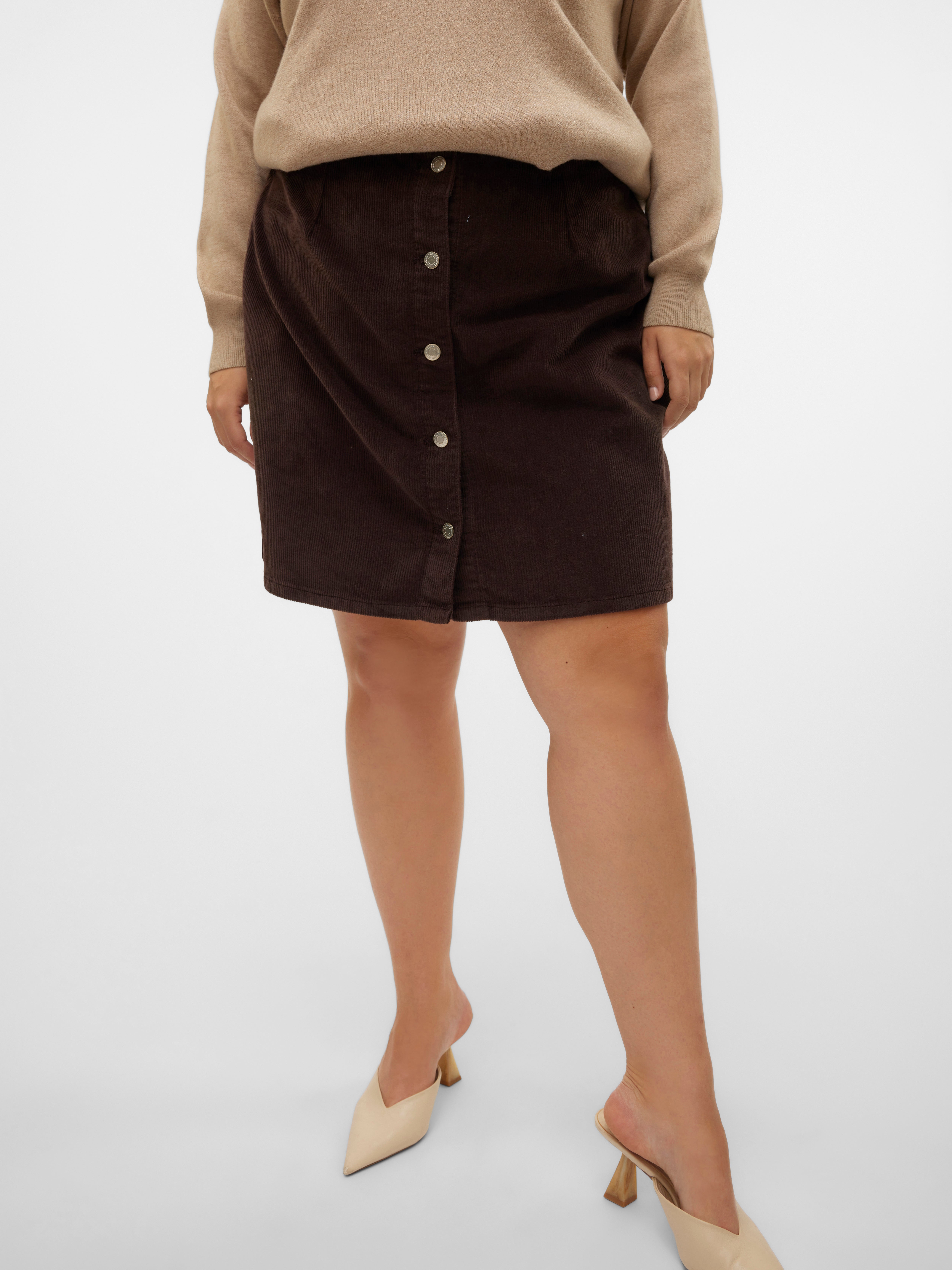 VMCETTA Hohe Taille Kurzer Rock