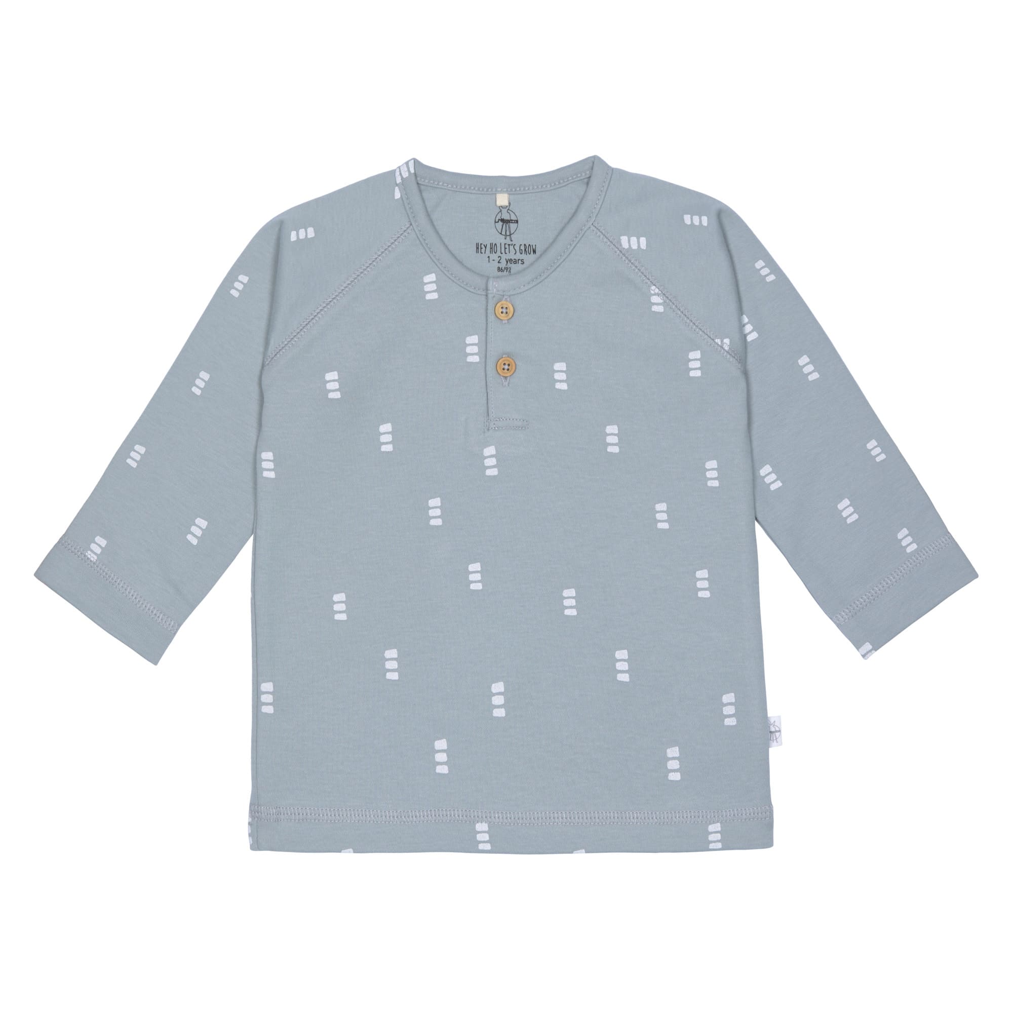 Baby Langarmshirts - Bio Baumwolle, Blocks, Hellblau